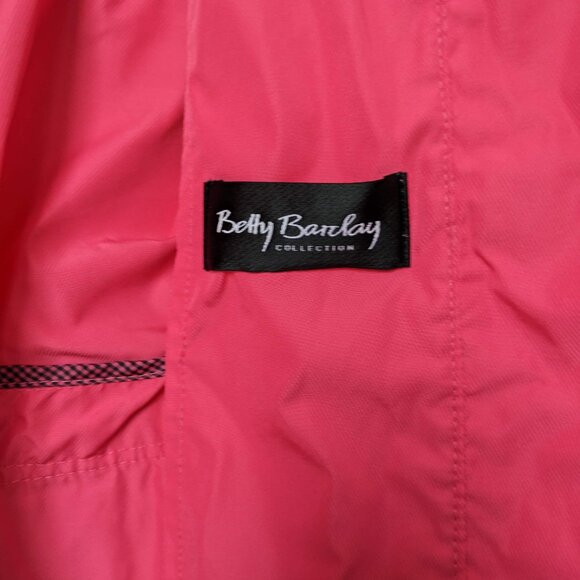 Pink Raincoat Betty Barclay Size Medium M 6 - Picture 4 of 4
